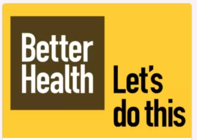 yellow background: text reads 'better health. let's do this'
