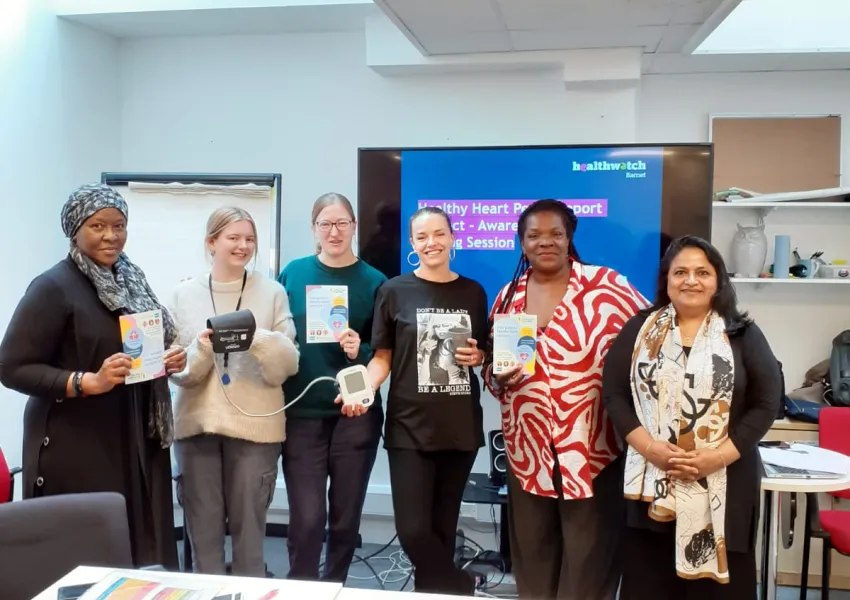 Picture of a group of colleagues at an in person event.