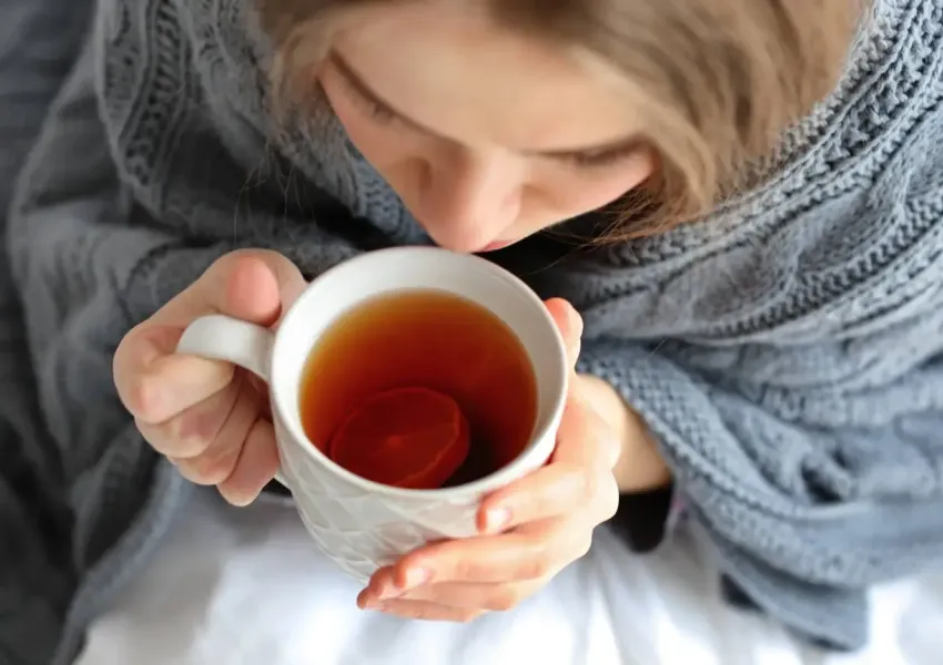 Image of person recovering from flu