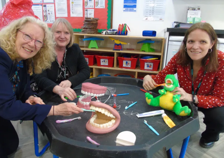 Deputy Mayor of London, Joanne McCartney, on a tour of Newstead Children's Centre.