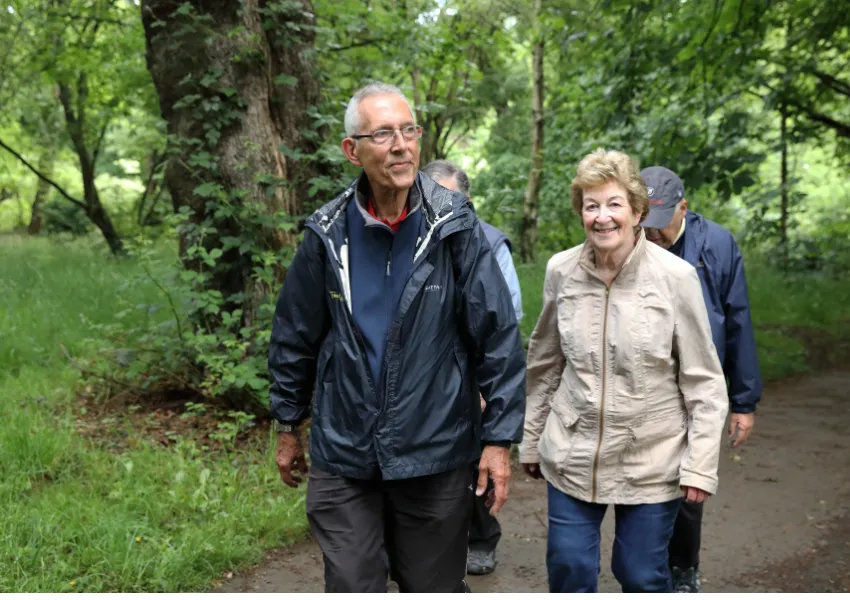 A couple enjoying a walk in Barnet