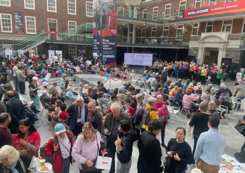 Birds eye view of Silver Sunday 2025 event
