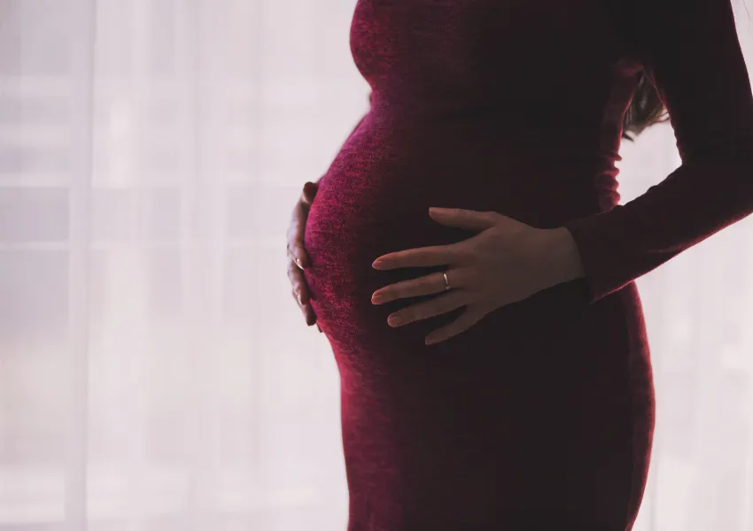Image showing a young expecting mother