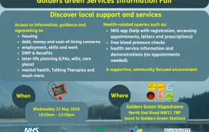 Golders Green wellness event details