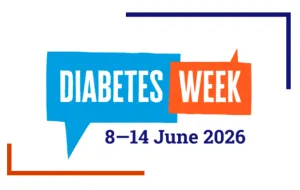 Diabetes Week 2026 logo - dates stated are 8 to 14 June 2026.