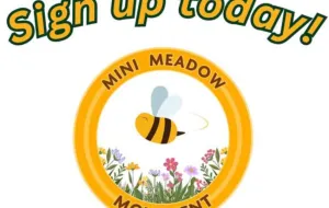 Text states: Mini Meadow Movement - Sign up today