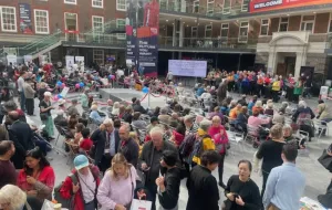 Birds eye view of Silver Sunday 2025 event