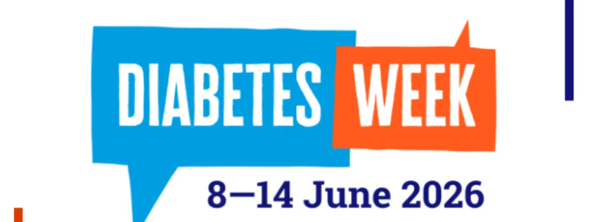 Diabetes Week 2026 logo - dates stated are 8 to 14 June 2026.
