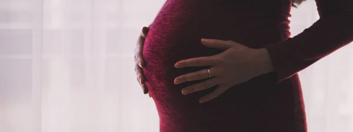 Image showing a young expecting mother